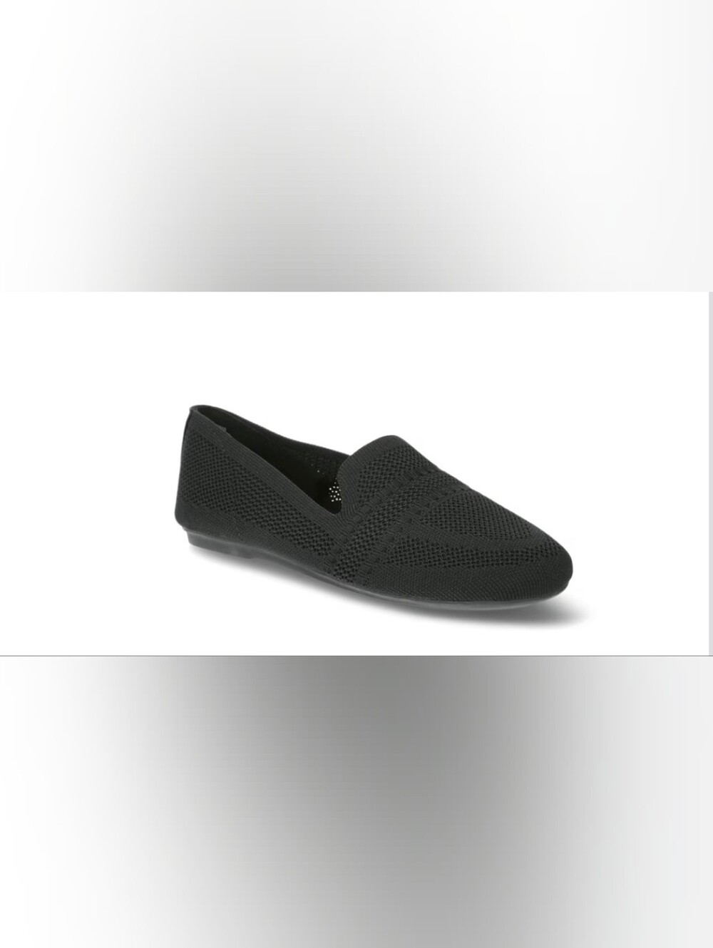 Women’s Black Knit Slip-On Loafer